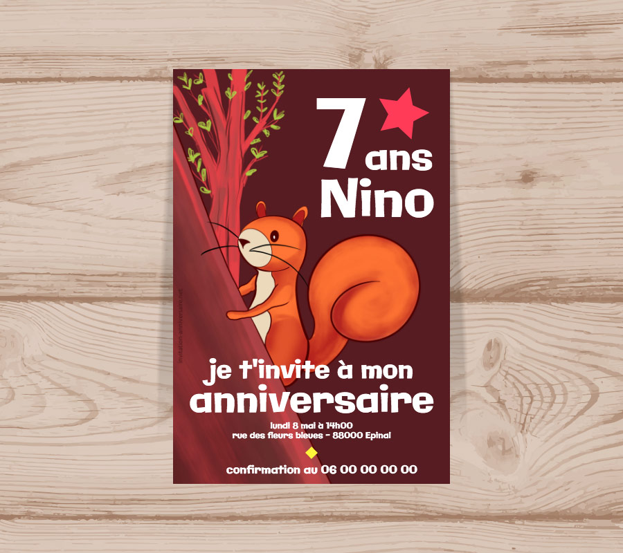 Carte Dinvitation Anniversaire à Imprimer Gratuit Pour Garçon