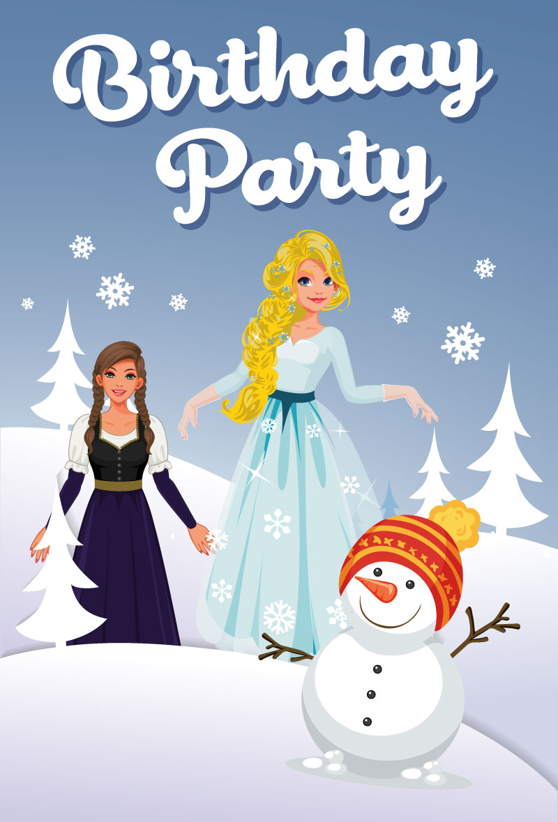 Carte Anniversaire 6 Ans La Reine Des Neiges