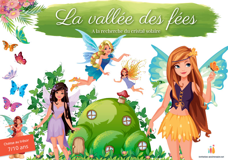 Invitations gratuites chasses au trésor enfants - Un Anniversaire