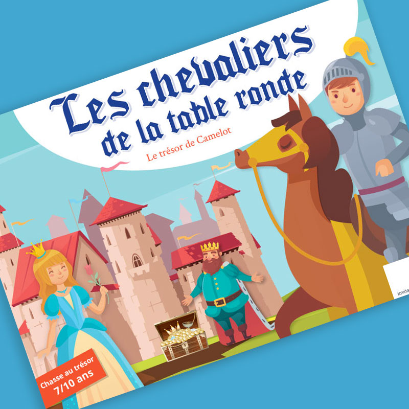 Anniversaire chevalier: les invitations château fort (tuto