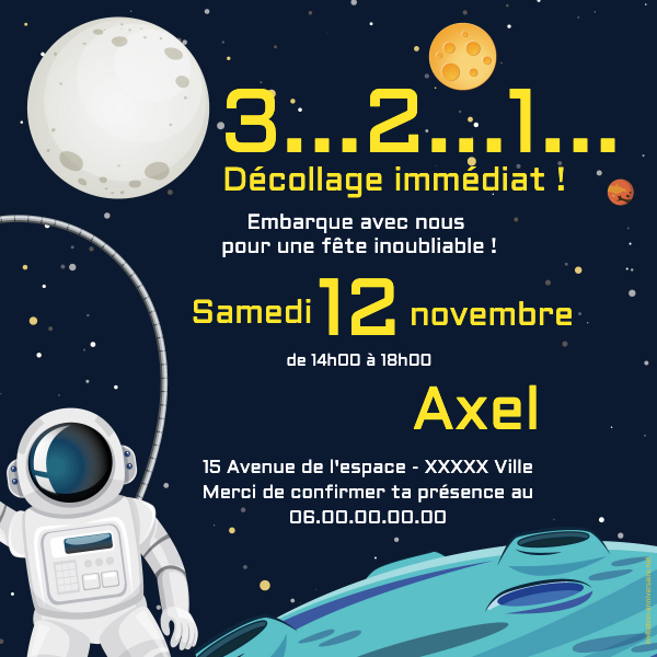 Conseils pour organiser un anniversaire astronaute-espace