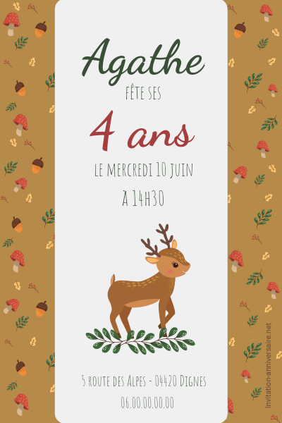 Biche dans les bois