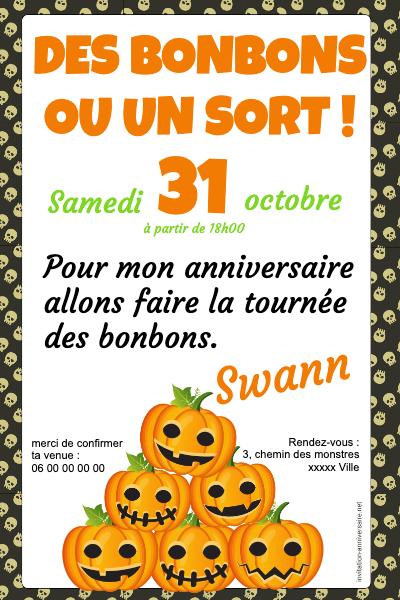 Halloween - Citrouilles party