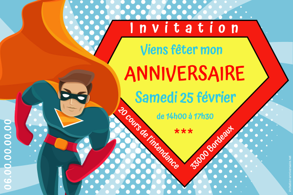 La fête d'anniversaire Super-Héros pour ses 5 ans