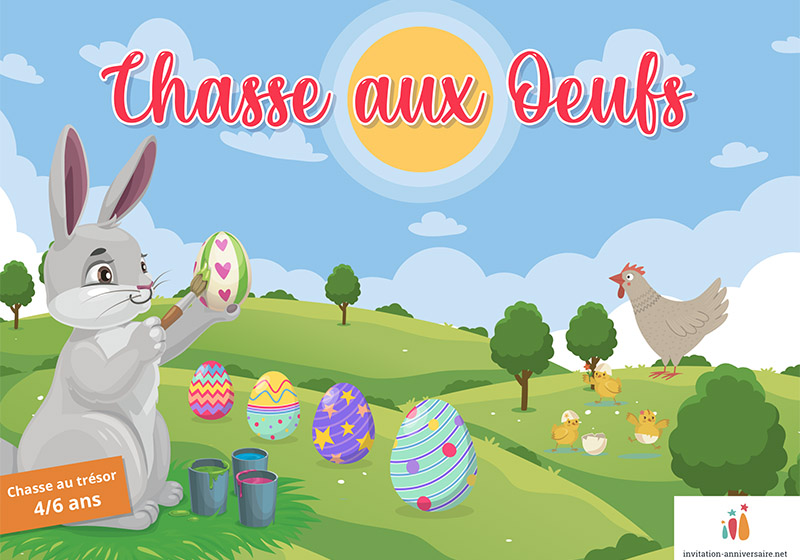 Chasse aux oeufs <br>4 à 6 ans