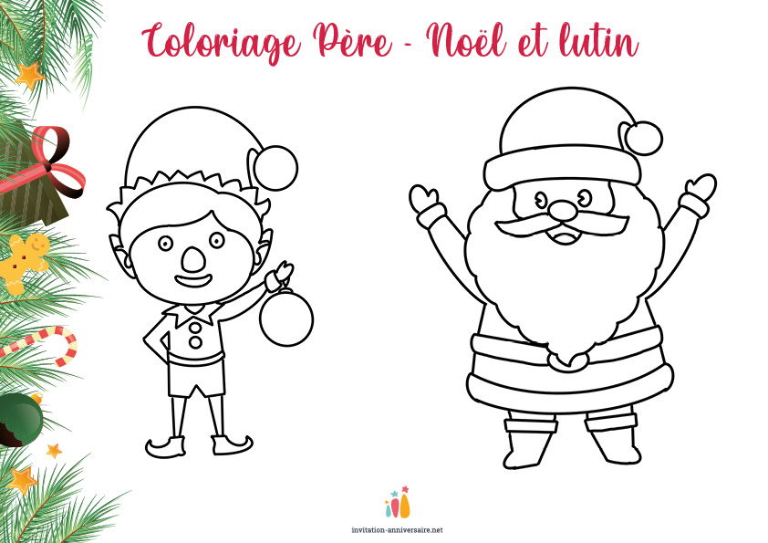 Coloriage Bebe Lutin Fille Princesse Dessin Lutin De Noel à imprimer