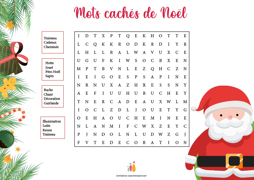 Jeux de Noël à imprimer pour adulte - Activités Noël - Carte de jeux pour  Noël - Jeux de Noël animation - Jeux de Noël entre collègues