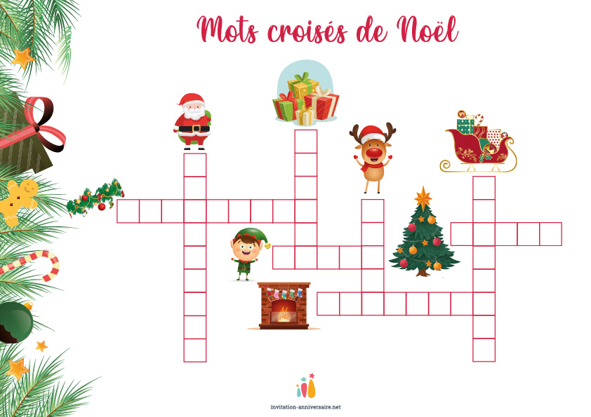 Coloriages et autres jeux de Noël gratuits à imprimer - Invitation  Anniversaire