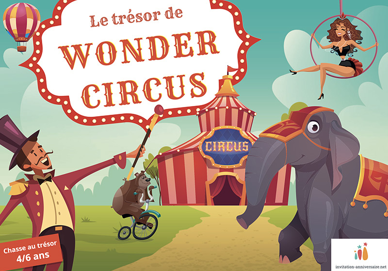 Chasse au trésor cirque <br>4 à 6 ans