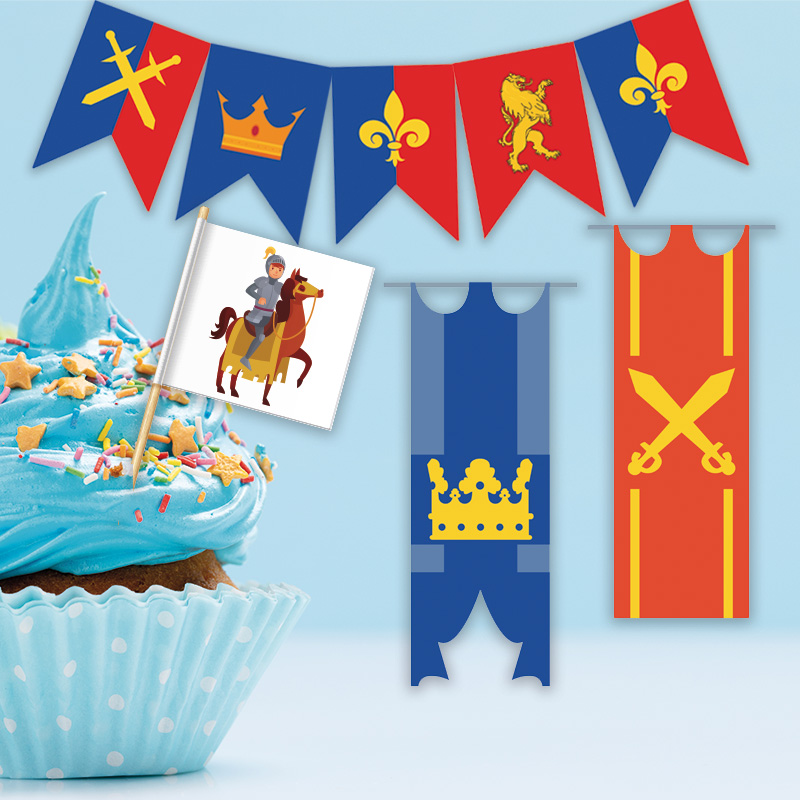 Kit de décoration à imprimer gratuit pour anniversaire thème