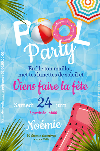 Invitation Anniversaire 40 ans à personnaliser