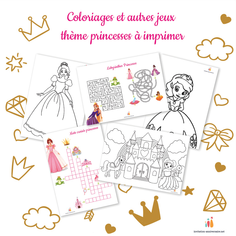 Coloriage Carton invitation anniversaire nature Coloriage Carte