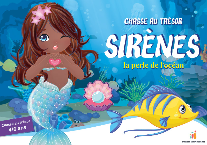 Chasse au trésor Sirènes <br>4 à 6 ans