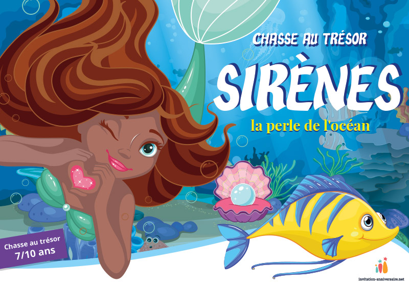 Chasse au trésor Sirènes <br>7 à 10 ans