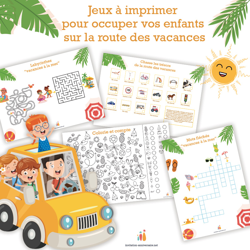 Des jeux de voyage pour occuper les enfants sur la route des vacances