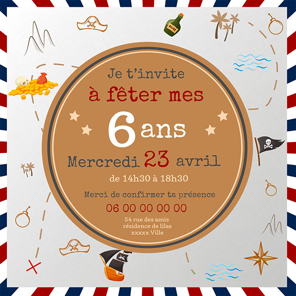 Carte Invitation Anniversaire Adulte J'ai 10 ans ! et +