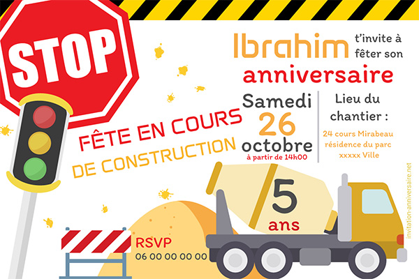 Fête en cours de construction